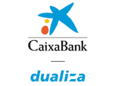 Icono de Caixabank con enlace a la página dualiza