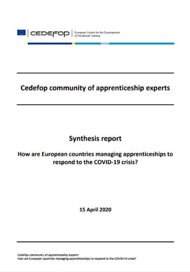 How are European countries managing apprenticeships to respond to the COVID-19 crisis?