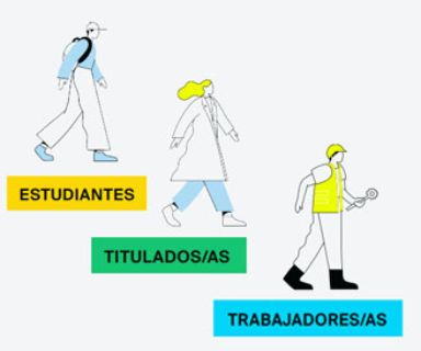 Estudiantes, titulados y trabajadores.