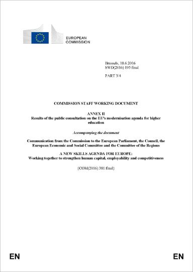 Annex II - Results of the public consultation on the EU's modernisation agenda for higher education