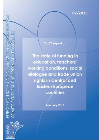 ETUCE report on The state of funding in education, teachers’ working conditions... (2015)