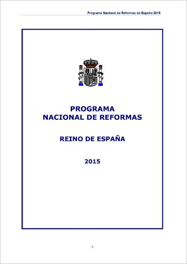 Programa Nacional de Reformas (2015)