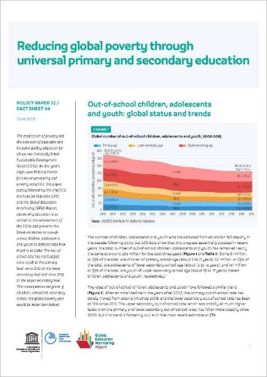 Reducing global poverty through universal primary and secondary education (2017)