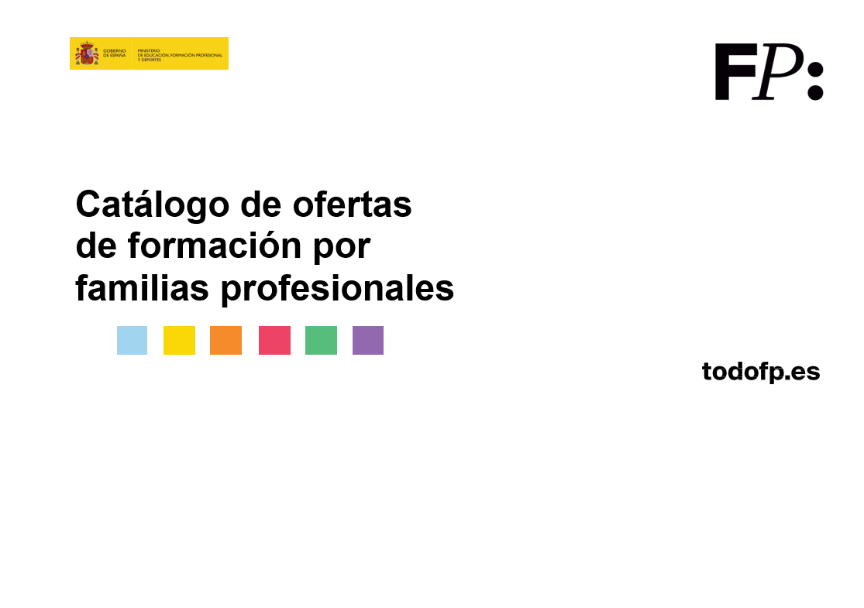 Catálogo de ofertas de formación por familias profesionales