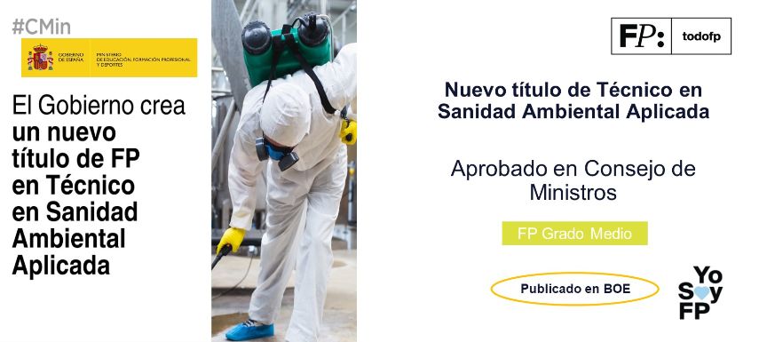 Nuevo título en Técnico de Sanidad Ambiental Aplicada