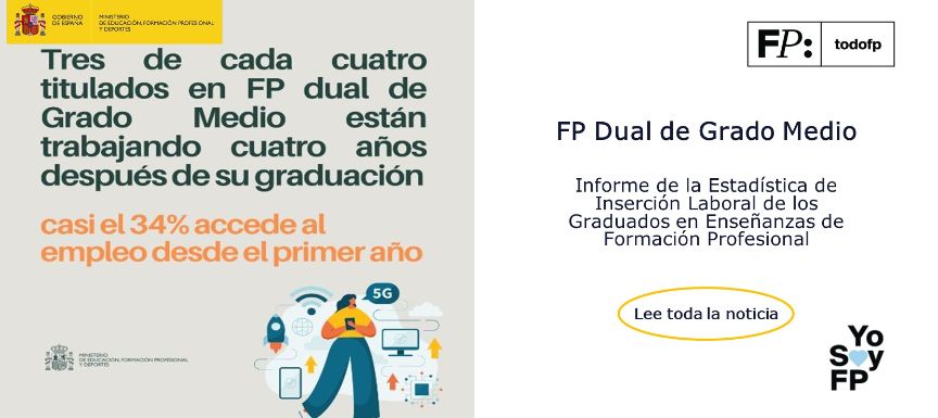 Estadísticas de inserción laboral de FP de Grado Medio