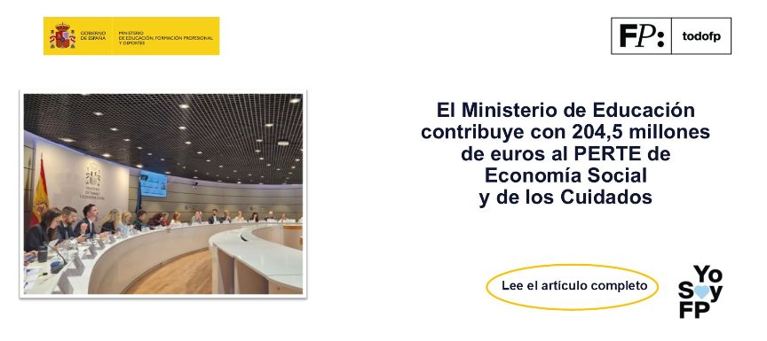 El Ministerio de Educación contribuye con 204,5 millones de euros al PERTE de Economía Social y de los Cuidados