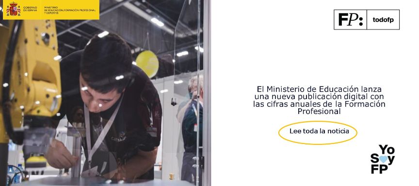 El Ministerio de Educación lanza una nueva publicación digital con las cifras anuales de la Formación Profesional