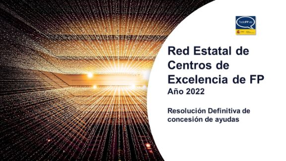  Red Estatal de Centros de Excelencia de Formación Profesional 2022