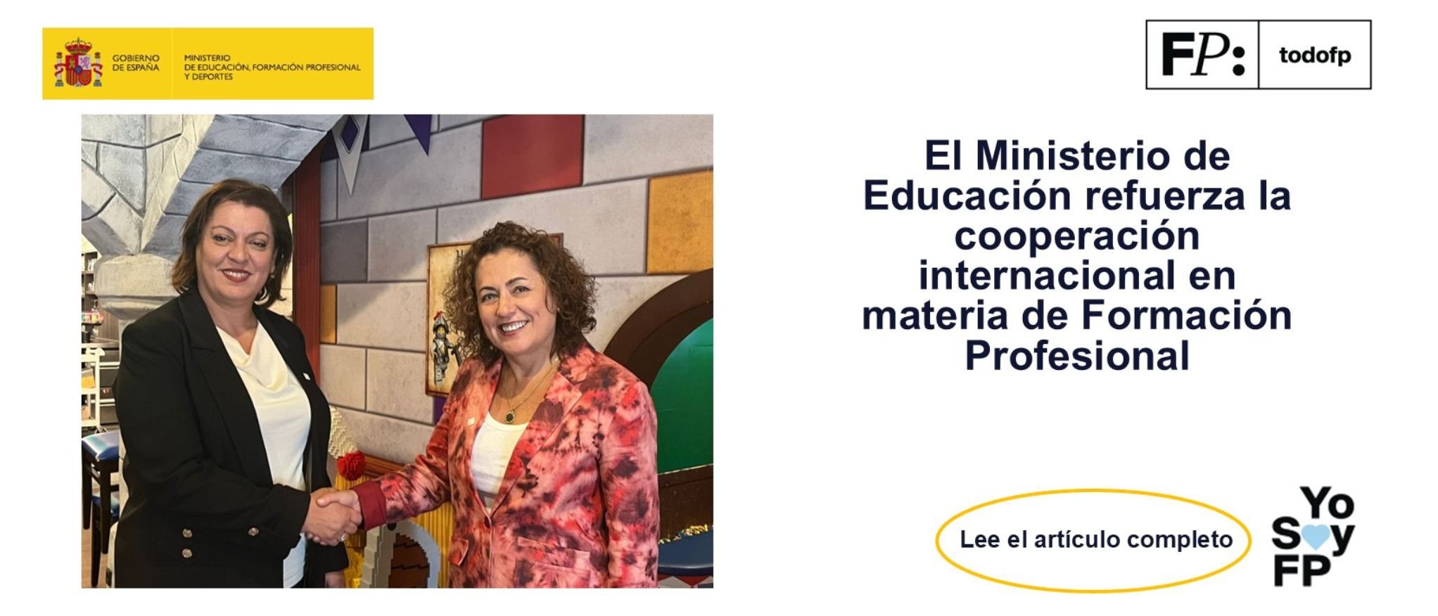 El Ministerio de Educación refuerza la cooperación internacional en materia de Formación Profesional