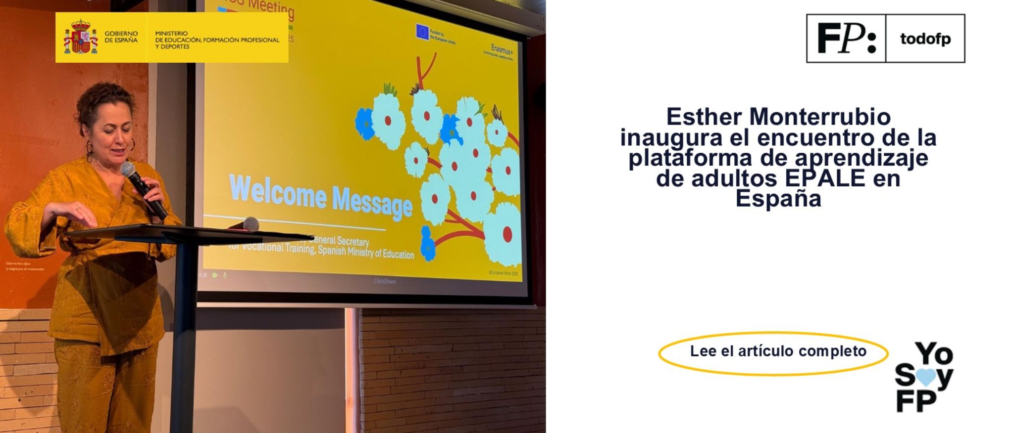 Esther Monterrubio inaugura en Madrid el encuentro de la Plataforma de aprendizaje de adultos en Europa