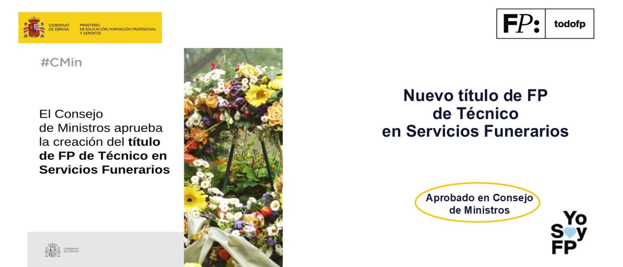 El Consejo de Ministros aprueba la creación del título de FP de Técnico en Servicios Funerarios
