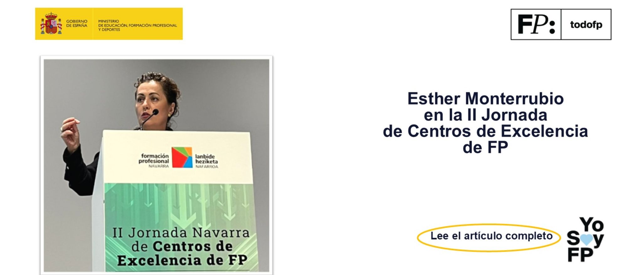 Esther Monterrubio en la II Jornada de Centros de Excelencia de FP