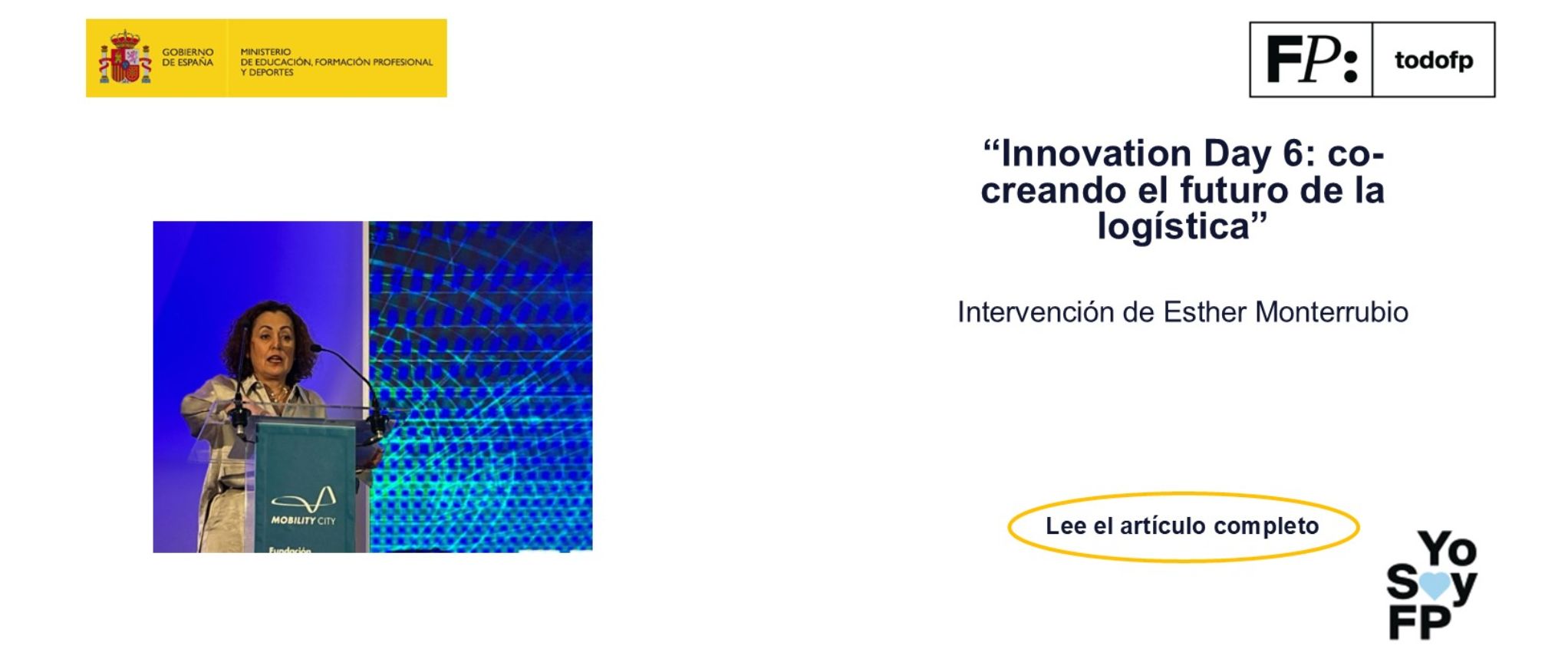 Innovation Day 6: cocreando el futuro de la logística - Intervención de Esther Monterrubio