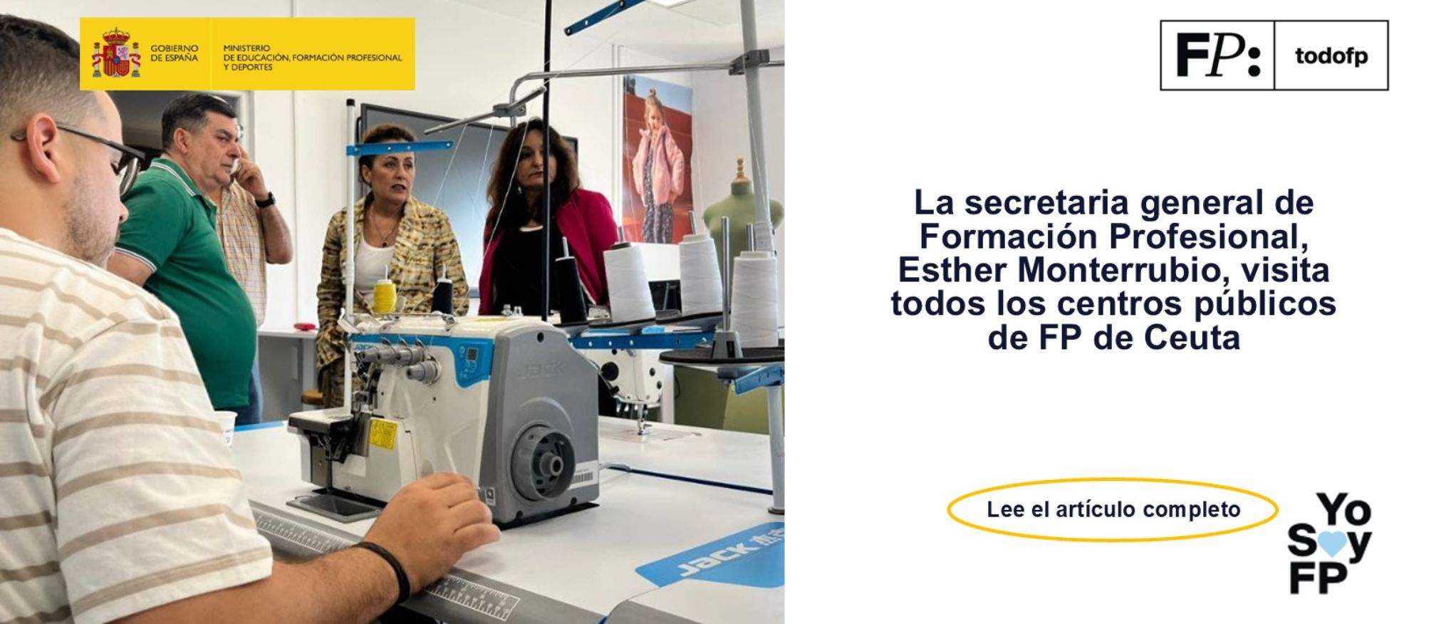 La secretaria general de Formación Profesional, Esther Monterrubio, visita todos los centros públicos de FP de Ceuta