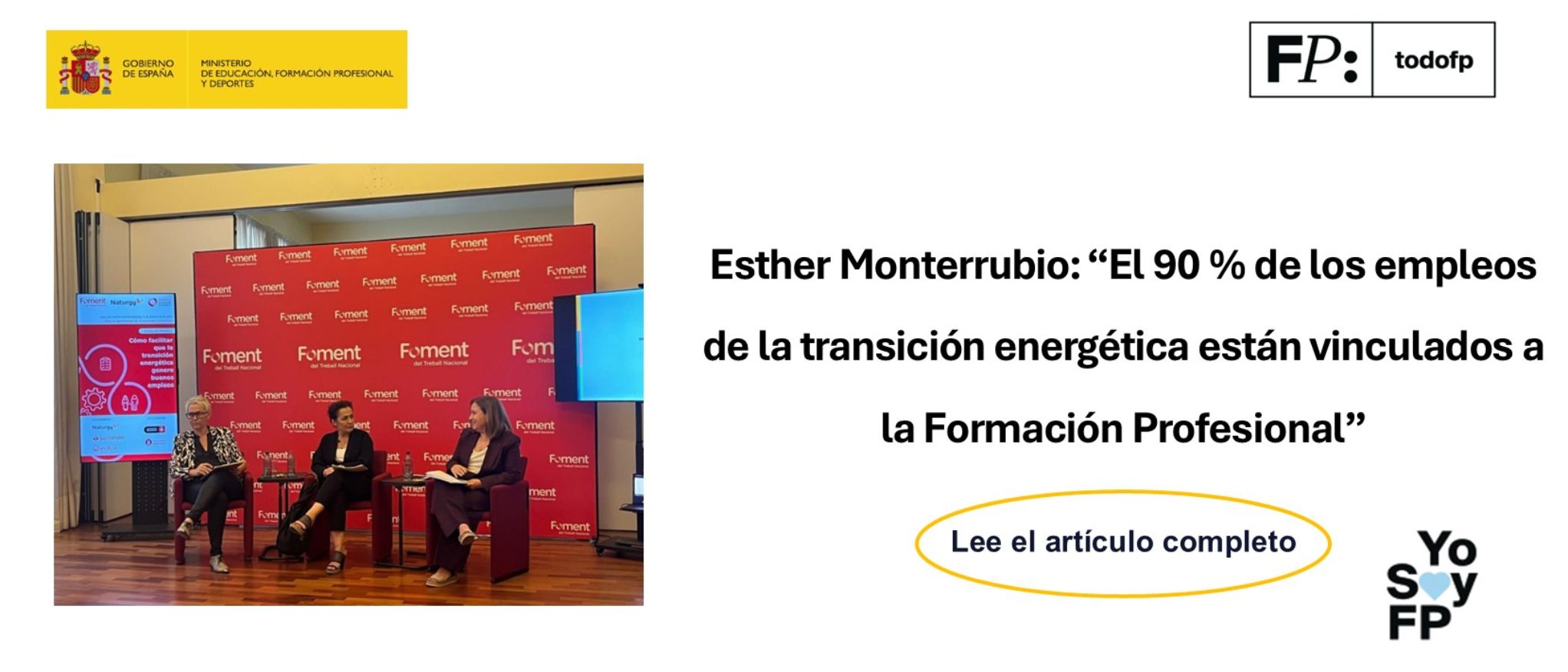 Esther Monterrubio: “El 90 % de los empleos de la transición energética están vinculados a la Formación Profesional”
