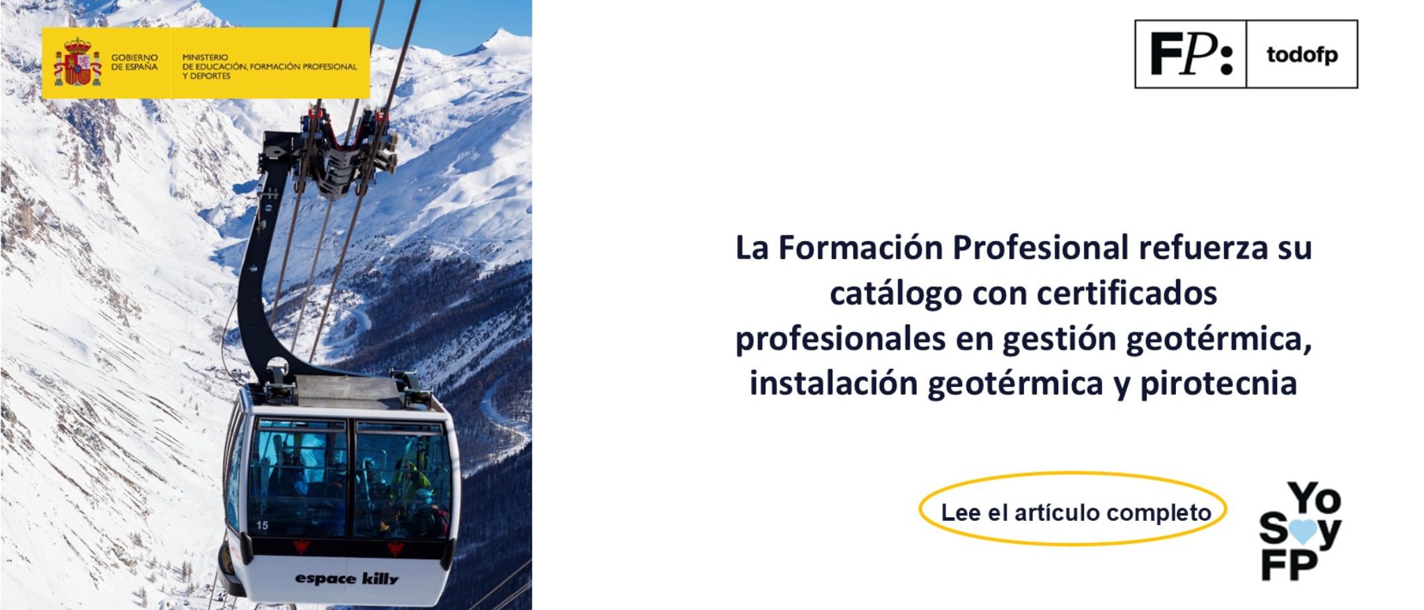 La Formación Profesional refuerza su catálogo con certificados profesionales en gestión geotérmica, instalación geotérmica y pirotecnia