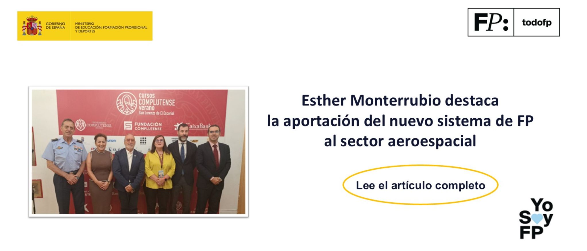 Esther Monterrubio destaca la aportación del nuevo sistema de Formación Profesional al sector aeroespacial