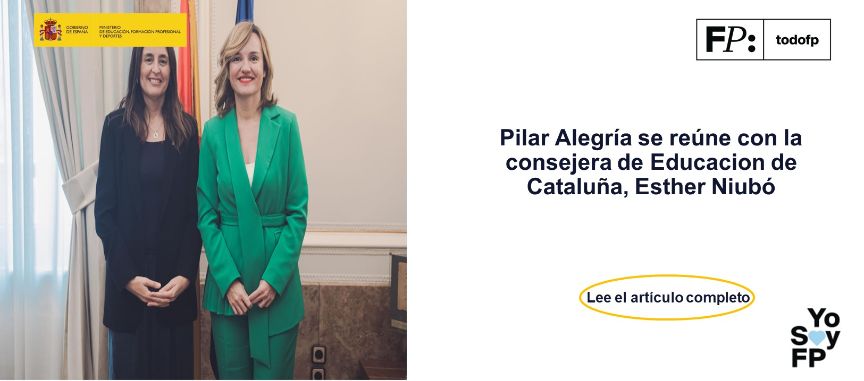 Pilar Alegría se reúne con la consejera de Educación de Cataluña, Esther Niubó