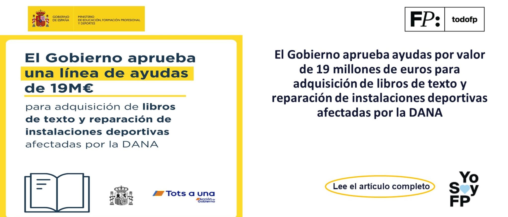 El gobierno aprueba una línea de ayudas de 19 millones de euros